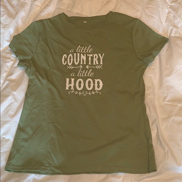 Shein green print shirt - Picture 2 of 4